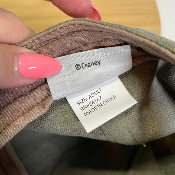 Walt Disney World Parks Brown Baseball Dad Hat Metal Logo Heavy Canvas Khaki - Picture 9 of 9